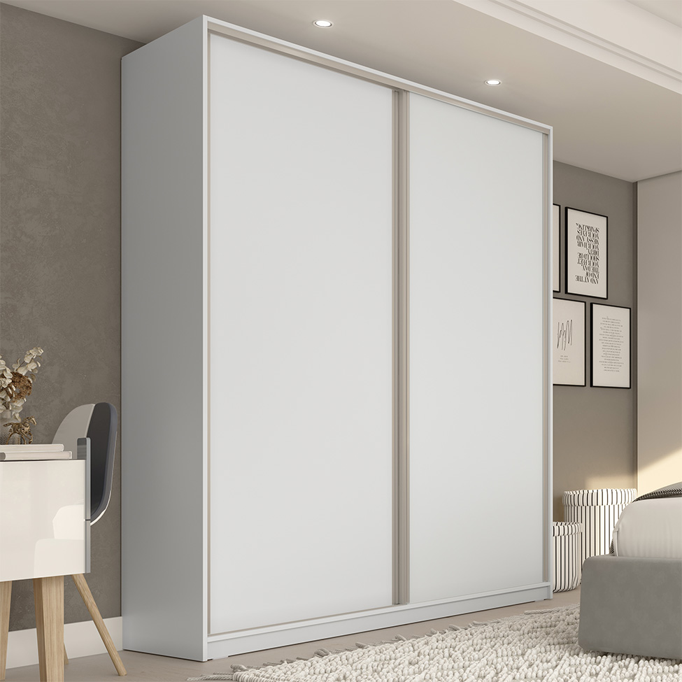 Guarda-Roupa Casal Belluno 2 PT 3 GV Branco