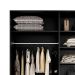 Guarda-Roupa Casal Belluno 2 Portas 3 Gavetas Preto