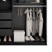 Guarda-Roupa Casal Belluno 2 Portas 3 Gavetas Preto