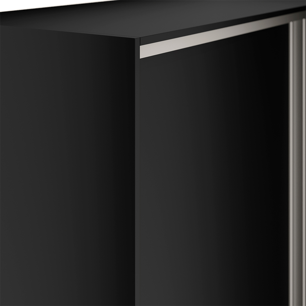 Guarda-Roupa Casal Belluno 2 Portas 3 Gavetas Preto