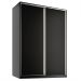 Guarda-Roupa Casal Belluno 2 Portas 3 Gavetas Preto