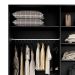Guarda-Roupa Casal com 1 Espelho Belluno 2 Portas 3 Gavetas Preto