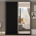 Guarda-Roupa Casal com 1 Espelho Belluno 2 Portas 3 Gavetas Preto
