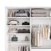 Guarda-Roupa Casal com 1 Espelho Belluno 3 Portas 3 Gavetas Branco
