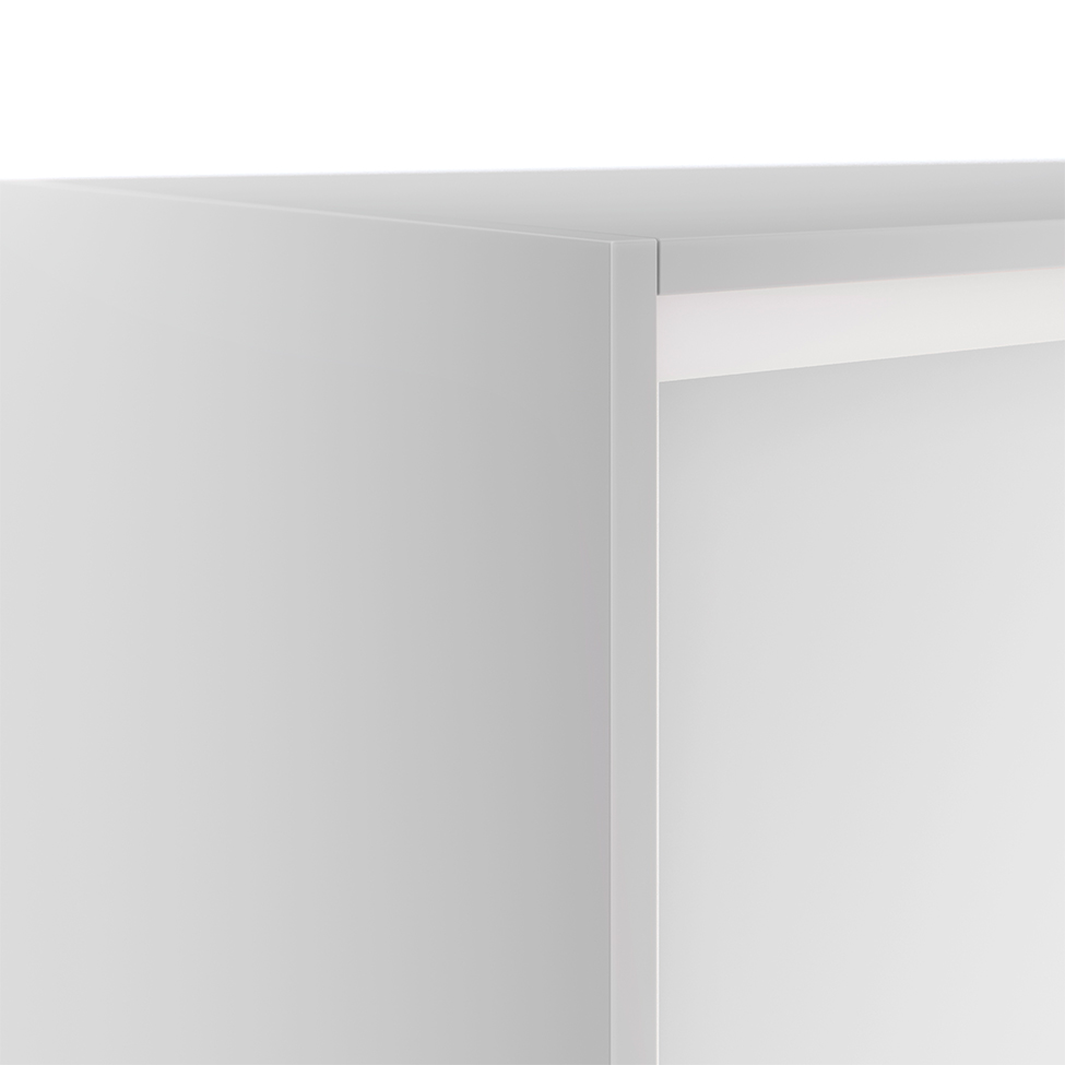 Guarda-Roupa Casal com 1 Espelho Belluno 3 Portas 3 Gavetas Branco