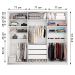 Guarda-Roupa Casal com 1 Espelho Belluno 3 Portas 3 Gavetas Branco