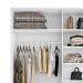 Guarda-Roupa Casal com 2 Espelhos Belluno 2 Portas 3 Gavetas Branco