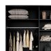 Guarda-Roupa Casal com 2 Espelhos Belluno 2 Portas 3 Gavetas Preto
