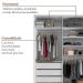 Guarda-Roupa Casal com 2 Espelhos Belluno 2 Portas 3 Gavetas Preto