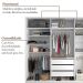 Guarda-Roupa Casal com 3 Espelhos Belluno 3 Portas 3 Gavetas Bege