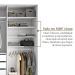 Guarda-Roupa Casal com 3 Espelhos Belluno 3 Portas 3 Gavetas Bege