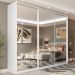 Guarda-Roupa Casal com 3 Espelhos Belluno 3 Portas 3 Gavetas Branco