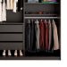 Guarda-Roupa Casal com 3 Espelhos Belluno 3 Portas 3 Gavetas Preto