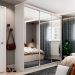 Guarda-Roupa Casal com 3 Espelhos Lugano 3 Portas 4 Gavetas Branco