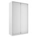 Guarda-Roupa Solteiro Zermatt 100% MDF  2 Portas 3 Gavetas Branco