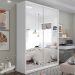 Guarda-Roupa Solteiro com Espelho Zermatt 100% MDF  2 PT 3 GV Branco