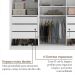 Guarda-Roupa Solteiro com Espelho Zermatt 100% MDF  4 Portas 6 Gavetas Branco