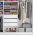 Guarda-Roupa Solteiro com Espelho Zermatt 100% MDF  4 Portas 6 Gavetas Branco