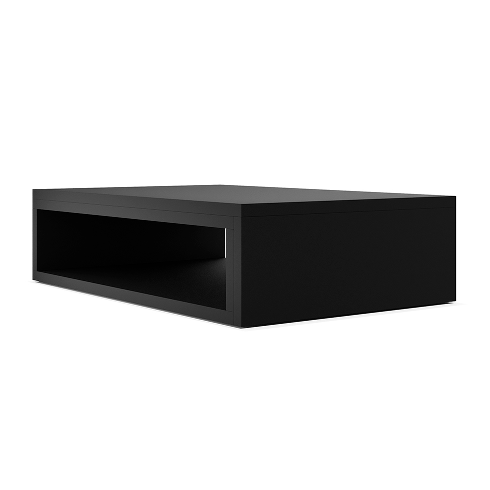 Mesa de Centro Retangular Tegal Preta