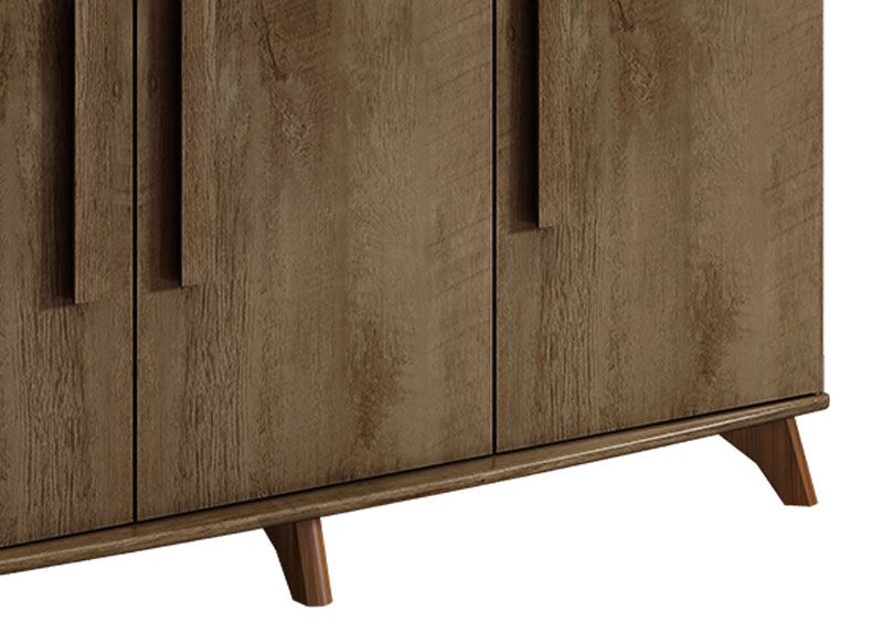 Balcão Buffet Diamante Freijó com Off White - RV Móveis