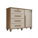 Cômoda com 4 Gavetas Lyon Cinamomo Off White