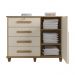 Cômoda com 4 Gavetas Lyon Cinamomo Off White