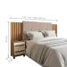 Cabeceira com Captone Trieste Cinamomo Off White