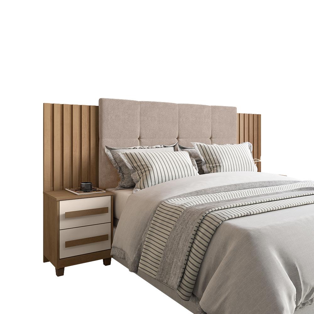 Cabeceira com Captone Trieste Cinamomo Off White