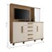 Gaveteiro com Painel Olten Cinamomo Off White