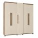 Guarda-Roupa Casal Munique 5 Portas Freijó com Off White - RV Móveis