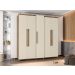 Guarda-Roupa Casal Munique 5 Portas Freijó com Off White - RV Móveis