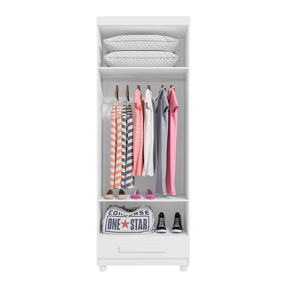 Guarda Roupa com 2 Portas Trento Branco