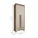 Guarda Roupa com 2 Portas Trento Cinamomo Off White