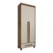 Guarda Roupa com 2 Portas Trento Cinamomo Off White