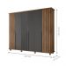 Guarda Roupa com 6 Portas Varese Cinamomo Grafite
