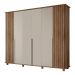 Guarda Roupa com 6 Portas Varese Cinamomo Off White
