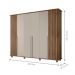 Guarda Roupa com 6 Portas Varese Cinamomo Off White