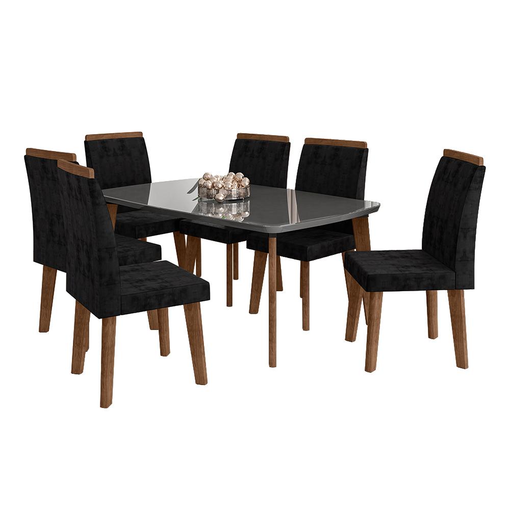 Mesa Liverpool 1,70 x 0,90 Oblongo Grafite