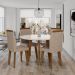 Mesa com Pés Oblongo Leeds Off White