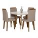 Mesa com Pés Oblongo Leeds Off White