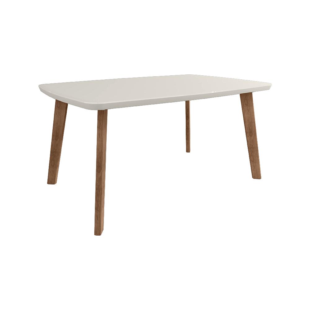 Mesa de Jantar 4 Lugares Nancy 1,20 x 0,90 Oblongo Off White