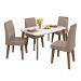 Mesa de Jantar 4 Lugares Nancy 1,20 x 0,90 Oblongo Off White