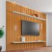 Painel Ripado Até 60 Polegadas Durham Cinamomo Off White