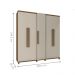 Roupeiro 5 Portas Arezzo Cinamomo Off White