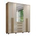 Roupeiro 5 Portas Ragusa Cinamomo Off White