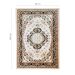 Tapete Kerman Retangular Veludo 60x120 cm Creme