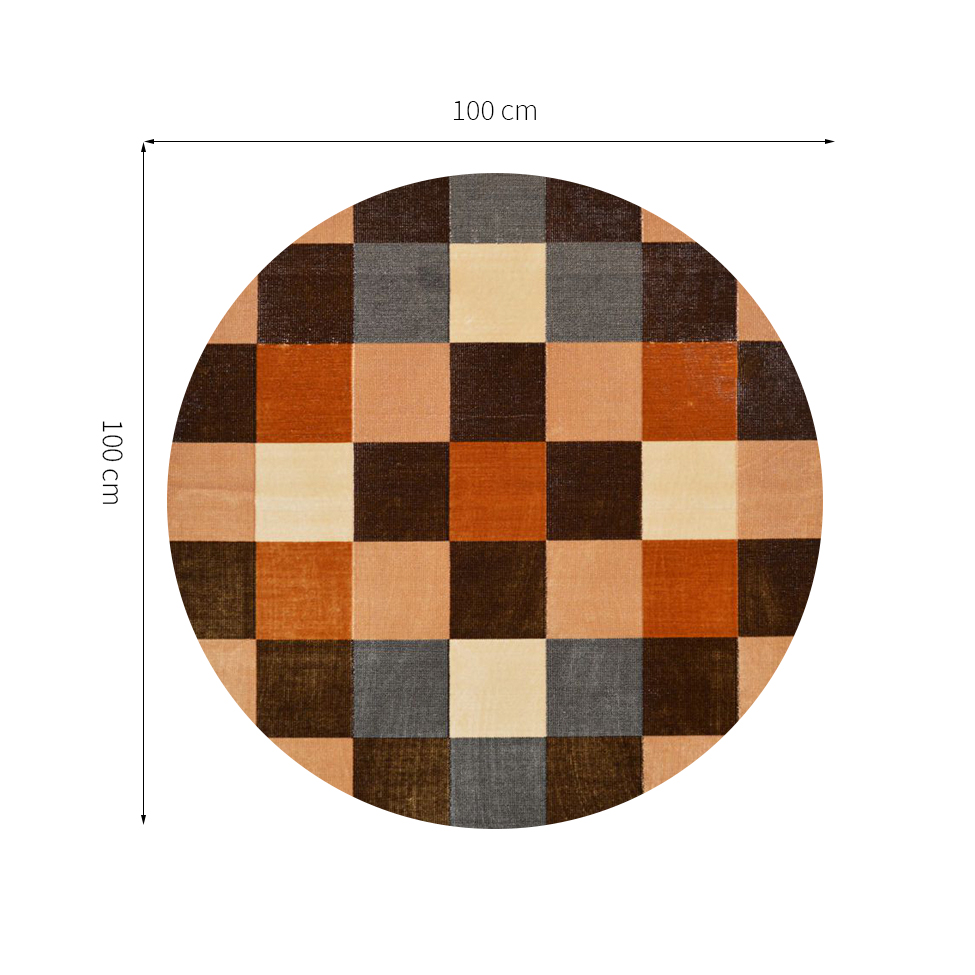 Tapete Marbella Dante Redondo (100x100cm) Colorido