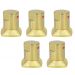 Kit 05  und Acabamento Registro Dourado Ouro Encaixe Padrao Deca Docol 1.2 e 3.4 