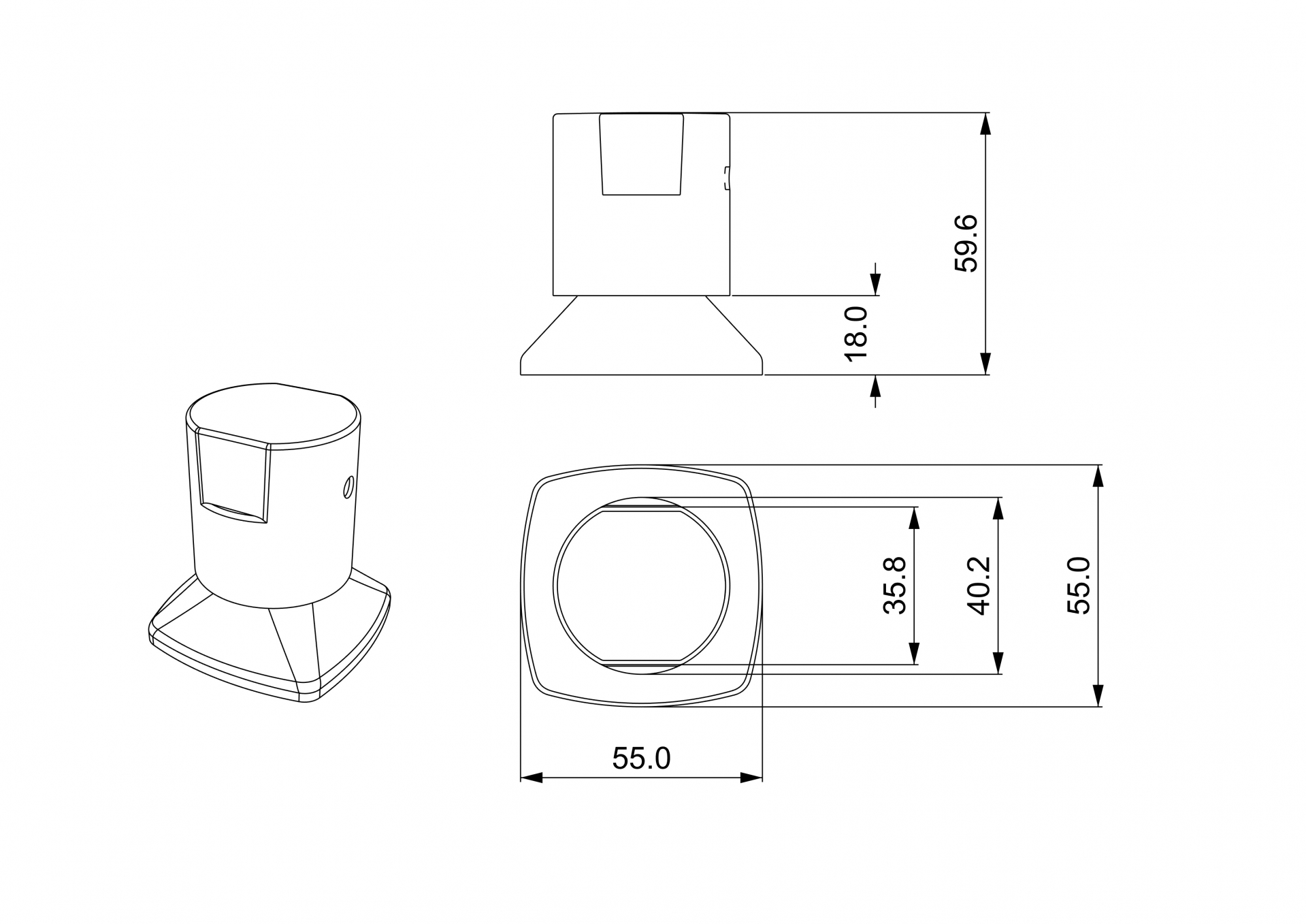 Kit 08 und Acabamento De Registro Preto Encaixe Padrão Deca Docol 1.2 e 3.4 