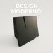 kit 02 und Acabamento Válvula Descarga metal Preto Fosco 